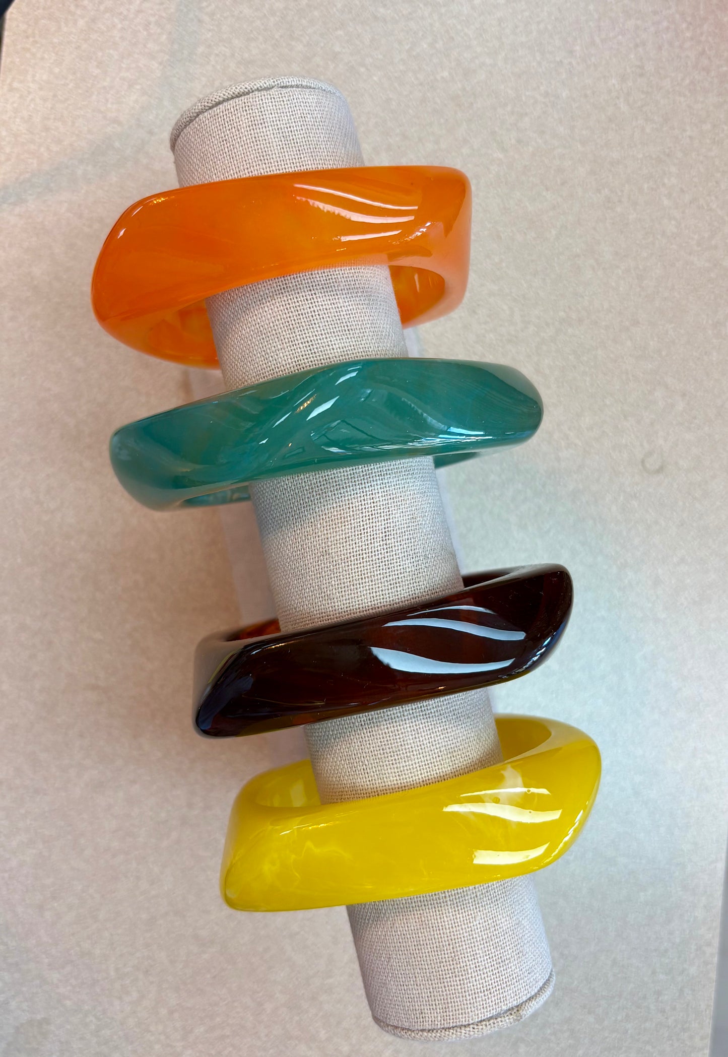 Chunky Resin Bangle Bracelet