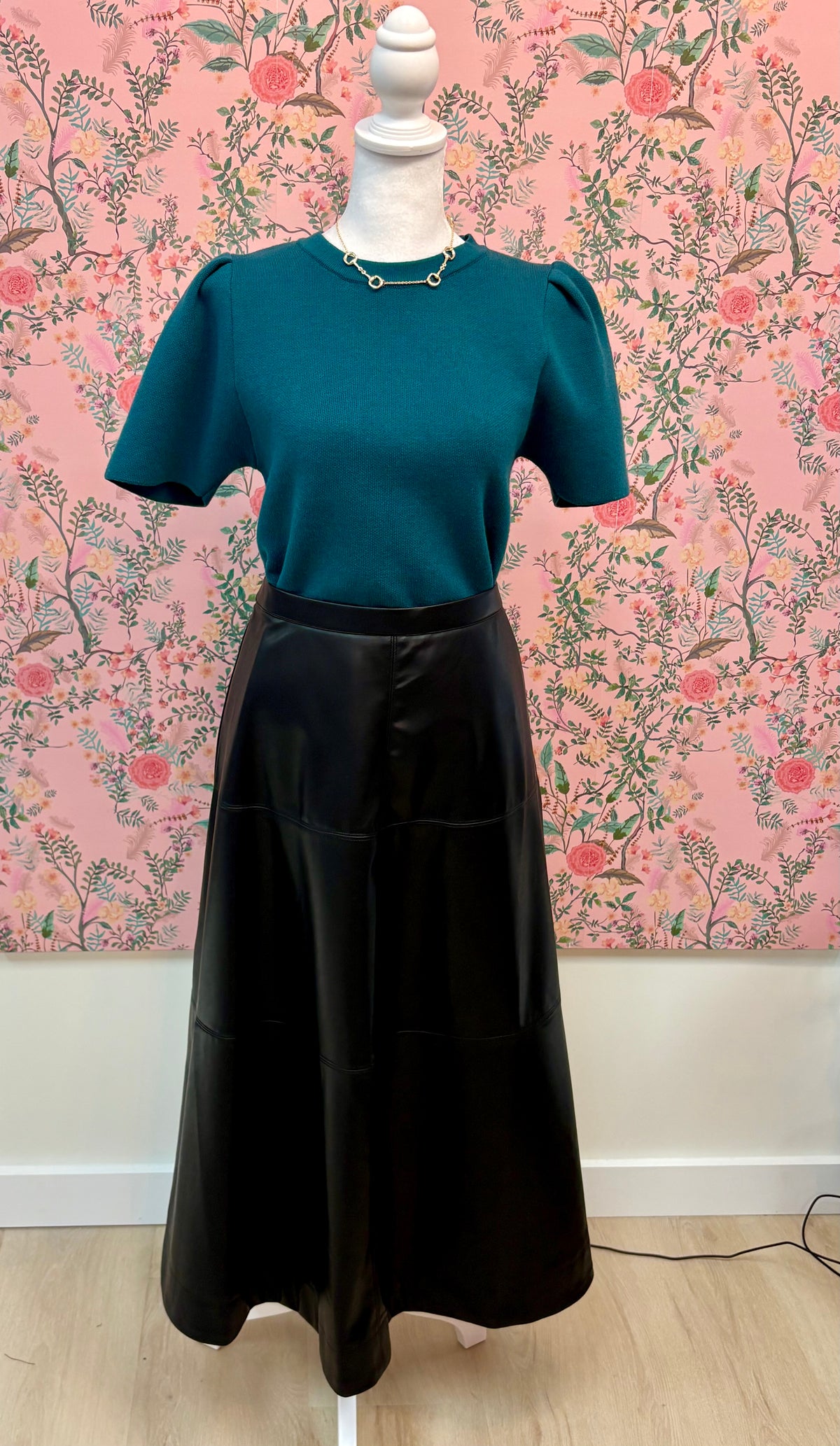 Evelyn Leather Skirt