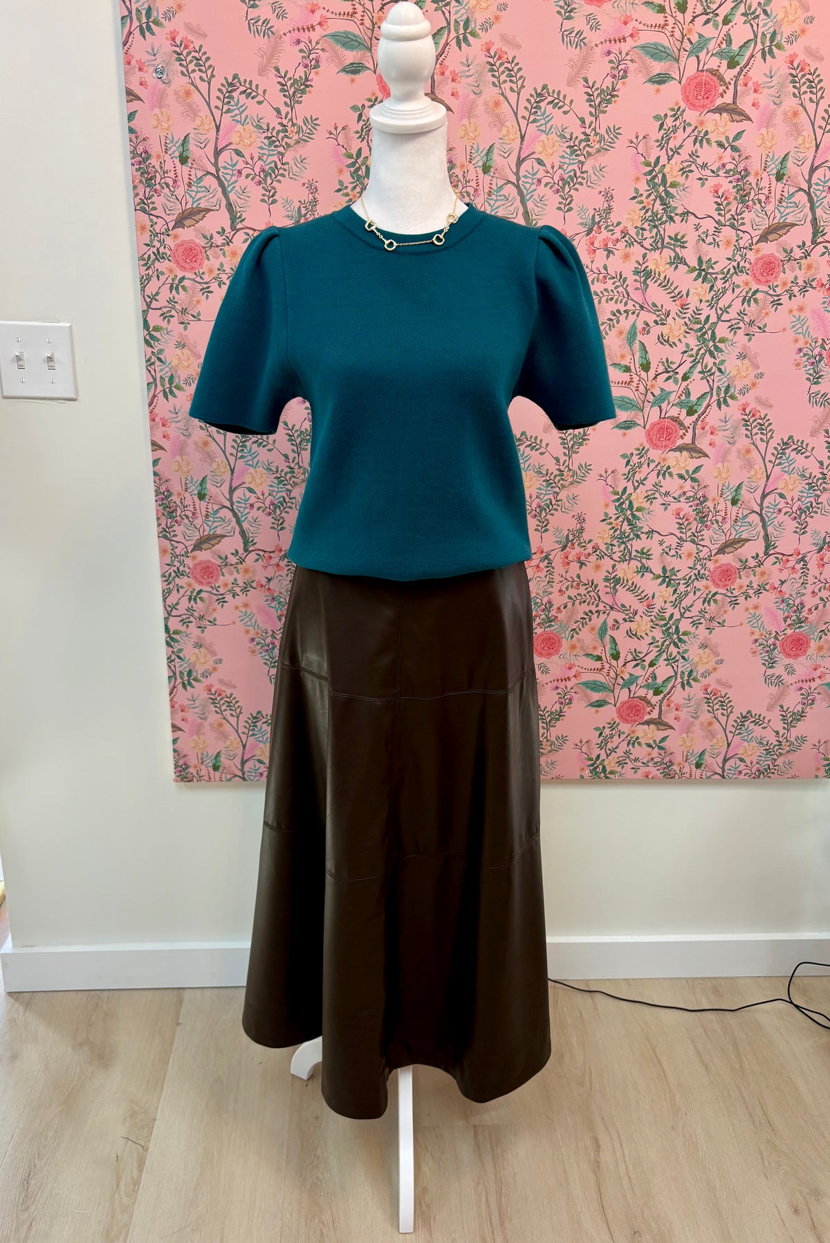 Evelyn Leather Skirt
