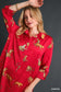 Leopard Side Dress in Red