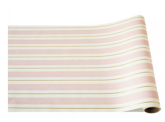 Hester & Cook - Kitchen Papers - Pink & Gold Awning Stripe Runner