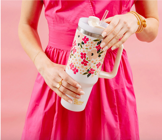 The Darling Effect - 40oz.  Lively Flora Take Me Everywhere Tumbler