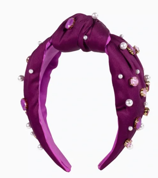 Lilly Pulitzer- August Embellished Knotted Headband, Amerena Cherry