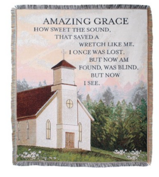 "Amazing Grace" Woven Tapestry Throw