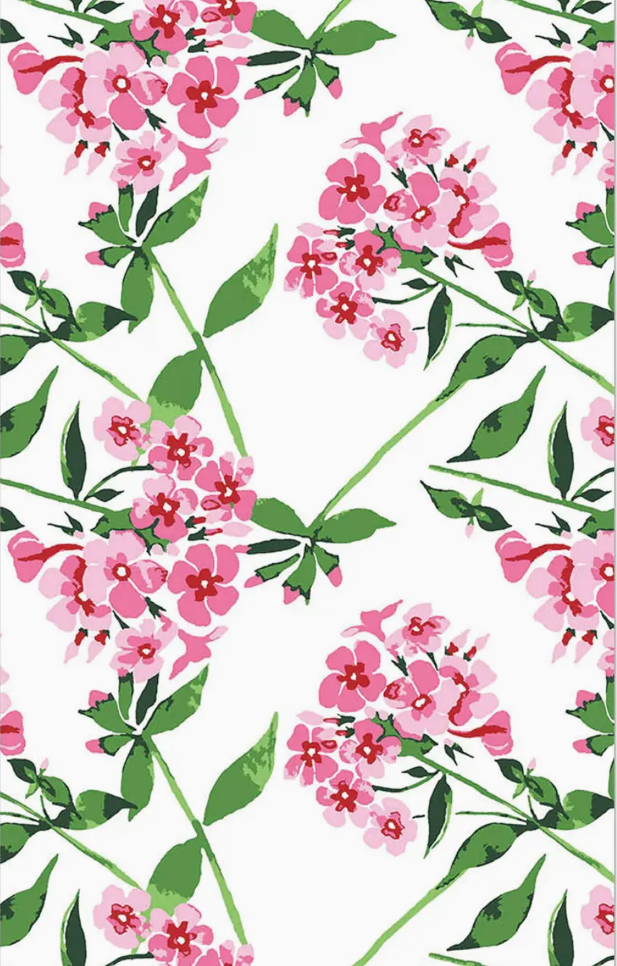 WH Hostess Social Stationery - Pink Flowers Paper Guest Towels | Luxe Pack of 40