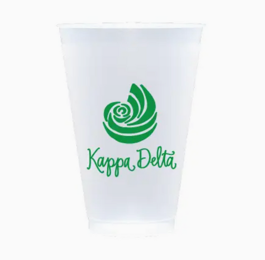 Natalie Chang Kappa Delta Plastic Cups with Dots