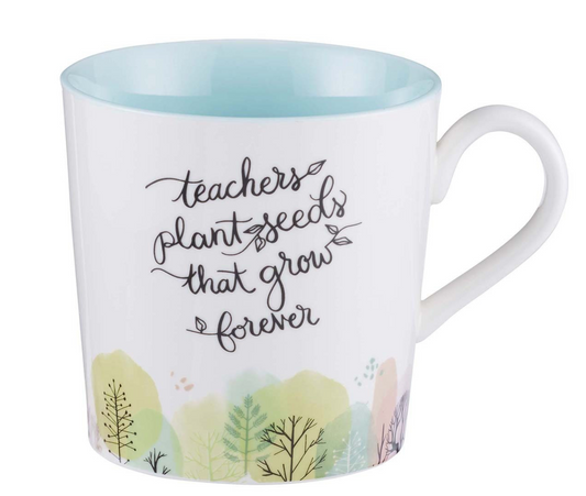 Christian Art Gifts - Teachers Plant Seeds Ceramic Coffee Mug