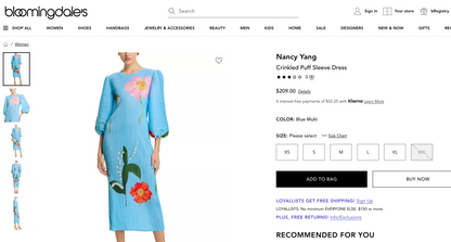 Alicia Floral Dress Blue (Sold at Bloomingdales)