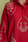 Cheri Dolman Sleeve Crimson Dress