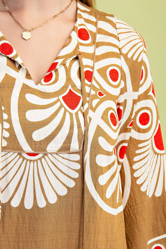 Morgan Bronze Mix Dress