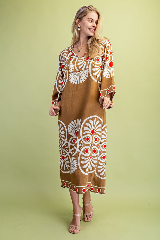 Morgan Bronze Mix Dress