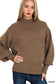 Balloon Sleeve Mock Neck Sweater