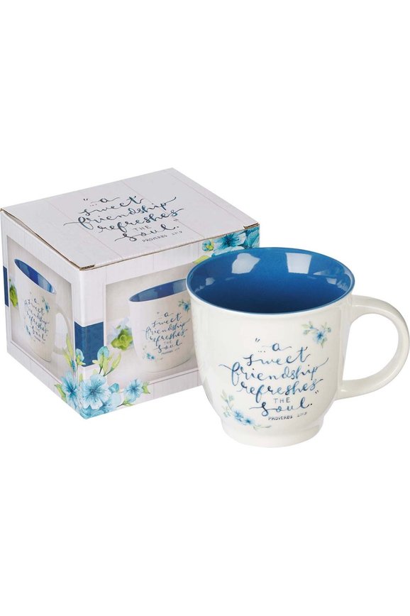 A Sweet Friendship Ceramic Coffee Mug - Proverbs 27:9 - The Perfect Gift Shop & Boutique