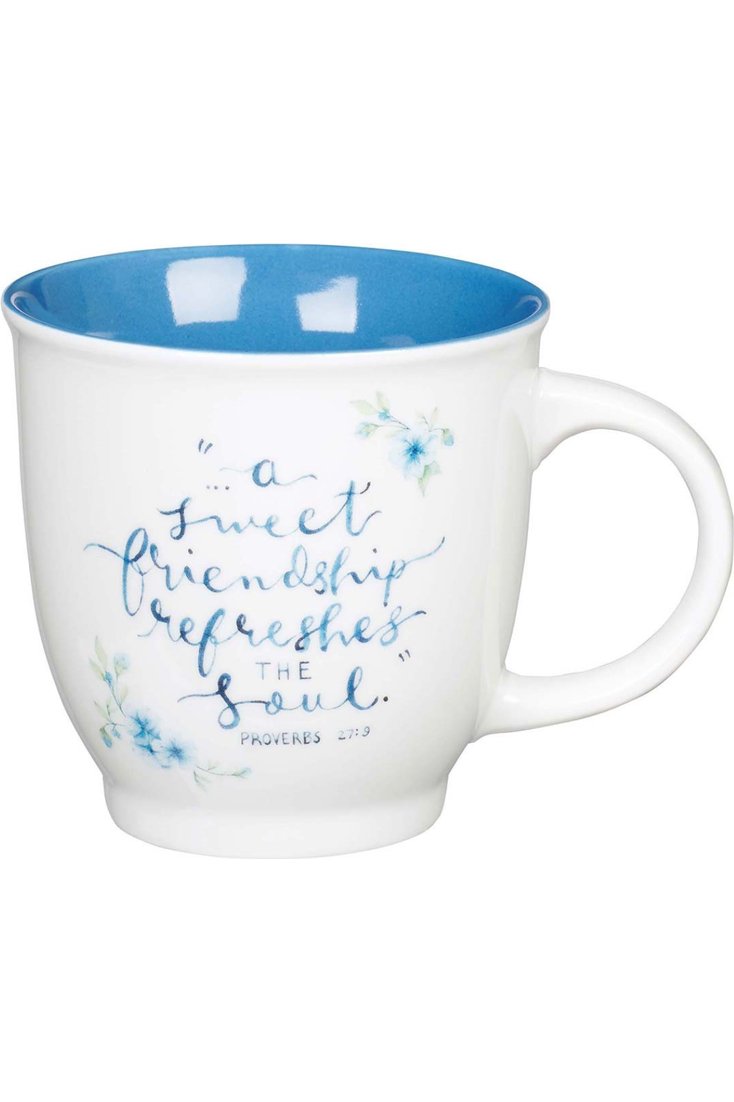 A Sweet Friendship Ceramic Coffee Mug - Proverbs 27:9 - The Perfect Gift Shop & Boutique