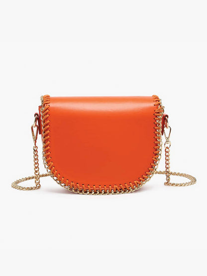 Istanbul Gold Chain Trim Crossbody | JN2561 : Greige