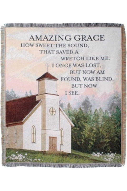 "Amazing Grace" Woven Tapestry Throw - The Perfect Gift Shop & Boutique