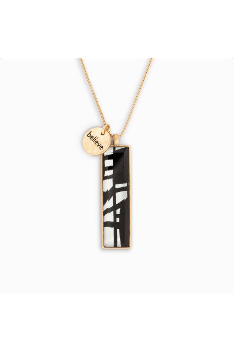 ArtLifting Necklace - Bold Black and White - The Perfect Gift Shop & Boutique