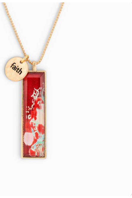 ArtLifting Necklace - Floral Stripes - The Perfect Gift Shop & Boutique