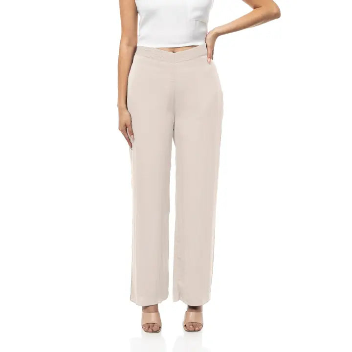 Rutched Waste Papyrus Satin Pants