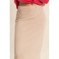 Mid-Rise Mineral Washed Casual Maxi Skirt: DARK TAUPE / S-M-L(2-2-2)