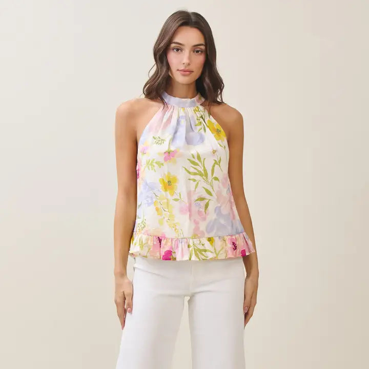 Floral Halter Top