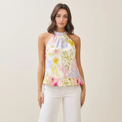 Floral Halter Top