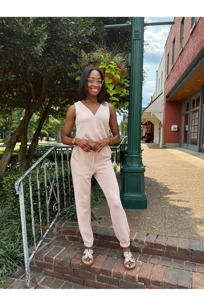 Pale Blush Jumpsuit