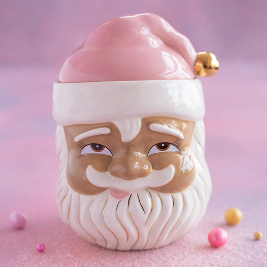 Brown Papa Noel Pink Cookie Christmas Jar - The Perfect Gift Shop & Boutique