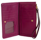 Ellen Tracy Smooth Vachetta Fleur De Li  Wristlet: 233-TOFFEE