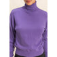 Long Sleeve Turtleneck Sweater: WISTERIA / S-M-L(2-2-2)