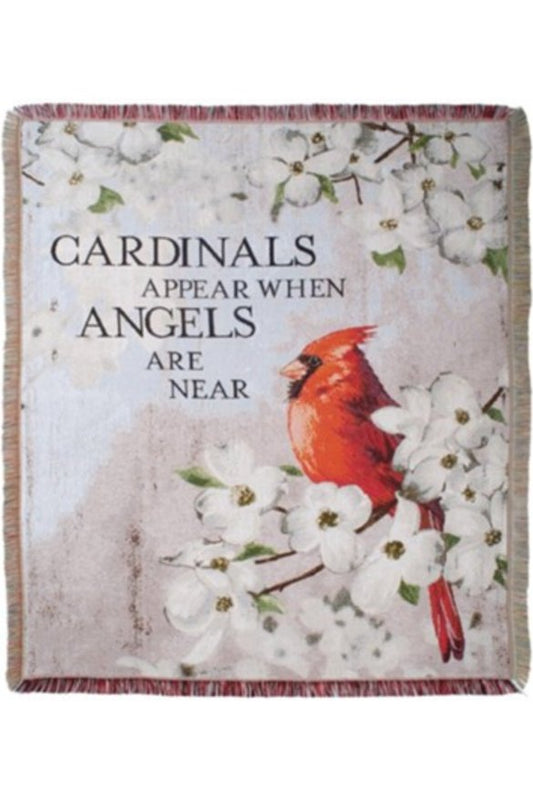 "Cardinals Appear" Woven Tapestry Throw - The Perfect Gift Shop & Boutique