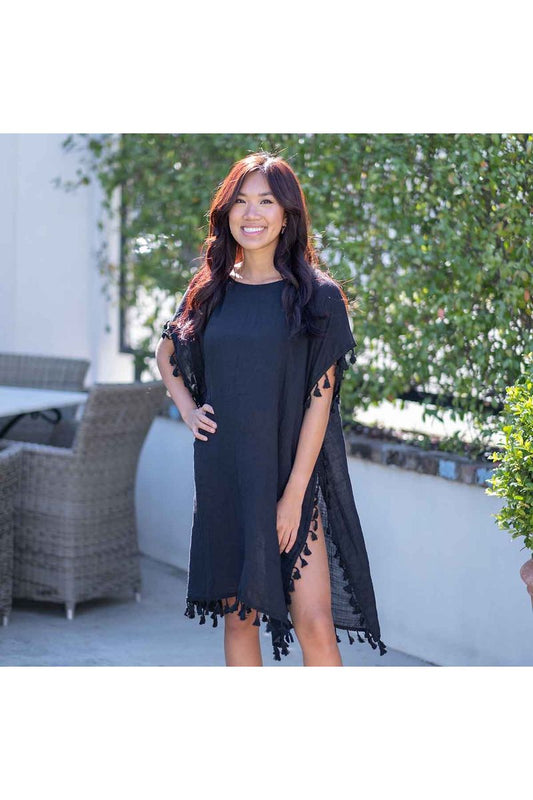 Lori Cover Up   Black   One Size