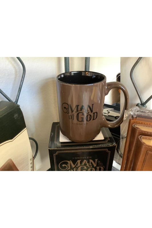 Christian Art Gifts - Man of God Coffee Mug - 1 Timothy 6:11 - The Perfect Gift Shop & Boutique