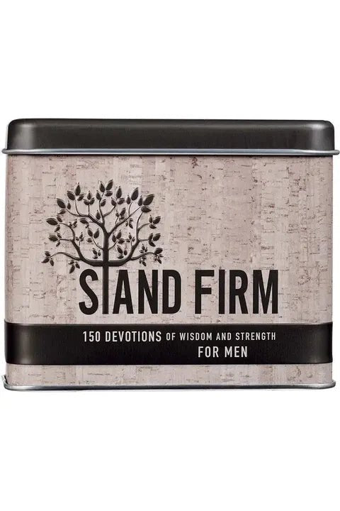 Christian Art Gifts - Stand Firm Devotional Cards in a Tin for Men - The Perfect Gift Shop & Boutique