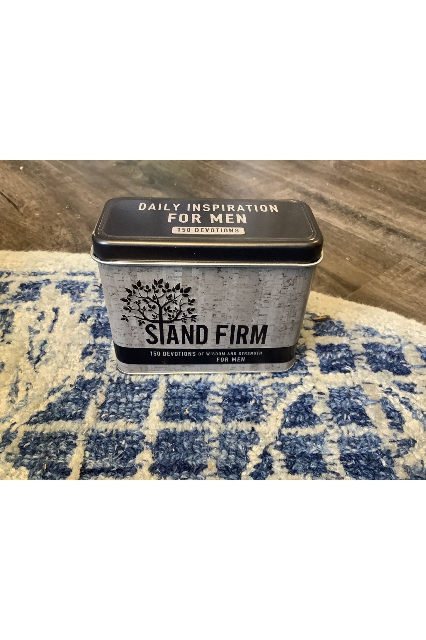 Christian Art Gifts - Stand Firm Devotional Cards in a Tin for Men - The Perfect Gift Shop & Boutique