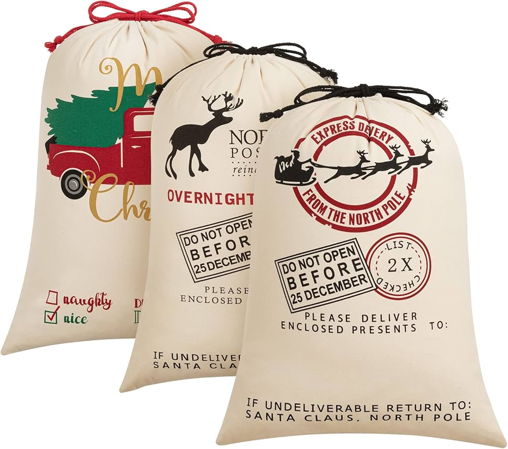 Christmas Santa Bags - The Perfect Gift Shop & Boutique