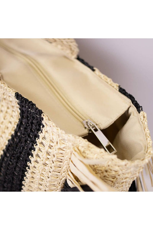 Excursion Tote   Natural/Black   19x15x2