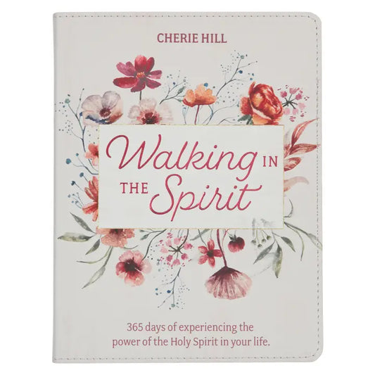 Christian Art Gifts- Devotional Walking In The Spirit Faux Leather