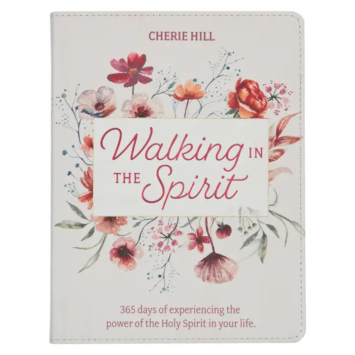 Christian Art Gifts- Devotional Walking In The Spirit Faux Leather