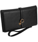 Ellen Tracy Smooth Vachetta Fleur De Li  Wristlet: 233-TOFFEE