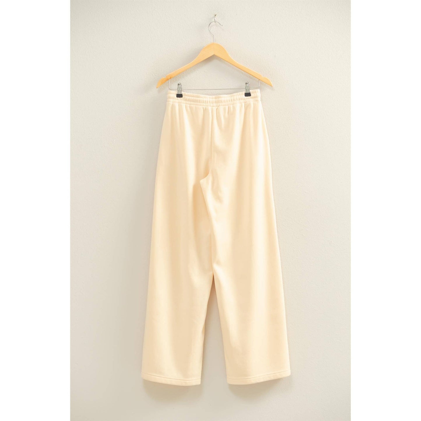 High-Waist Drawstring Pintuck Pants: ALPACA / S-M-L(2-2-2)
