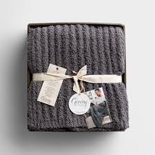 Demdaco giving blanket dark gray - The Perfect Gift Shop & Boutique