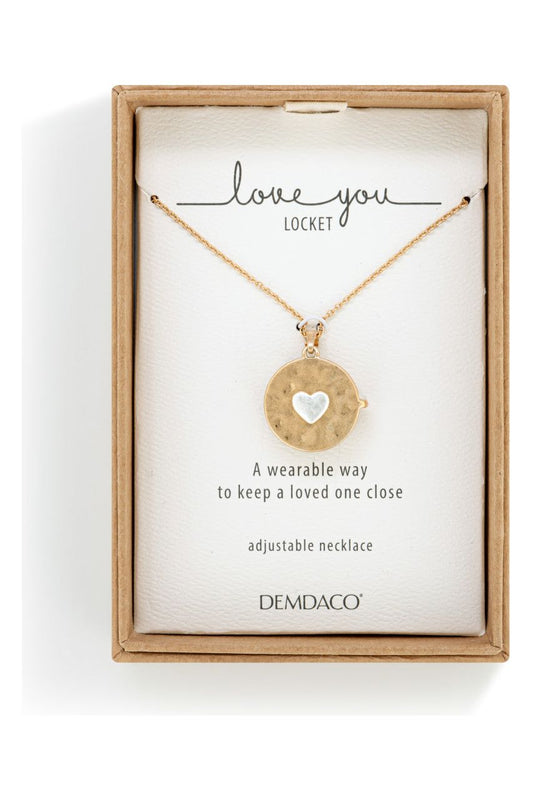 Demdaco - Love You Locket Necklace - The Perfect Gift Shop & Boutique