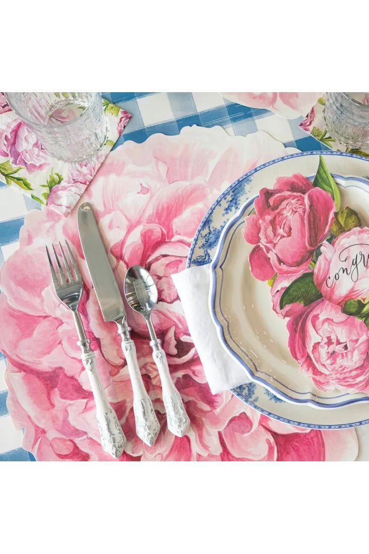 Die Cut Peony Placemat - 12 Sheets - The Perfect Gift Shop & Boutique