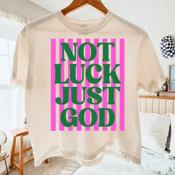 Just God Boxy Cropped Graphic T-Shirt