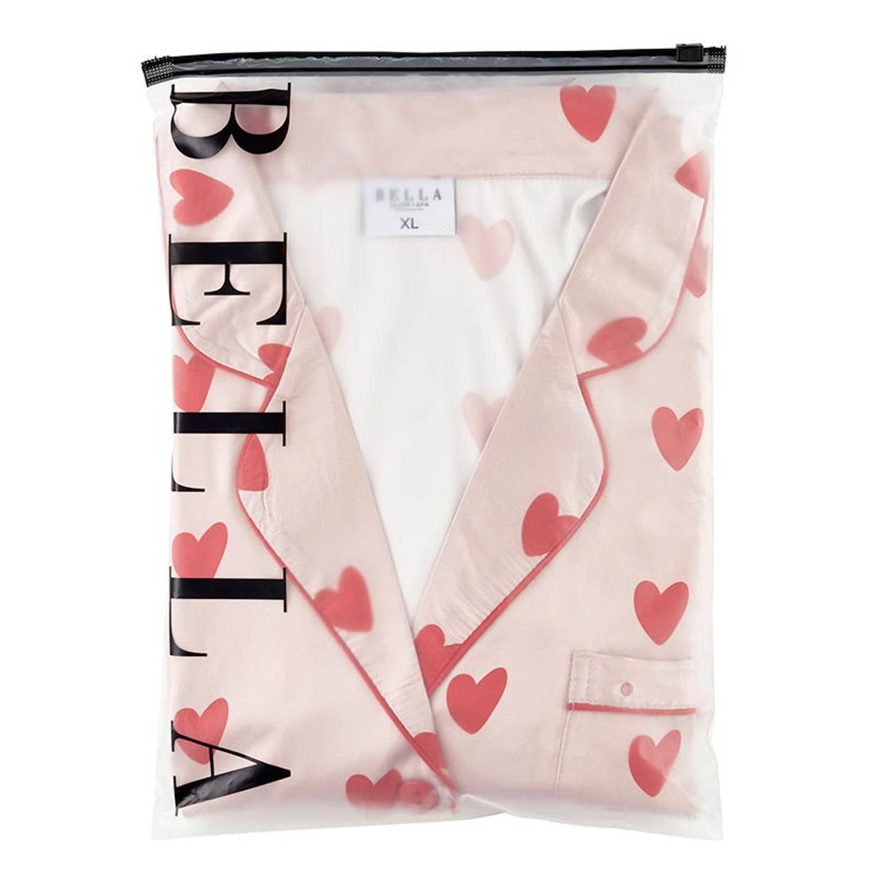 Velvet Two-Piece PJ Set - Hearts: 100% Polyester, Velvet / Large