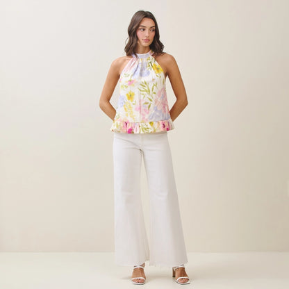 Floral Halter Top