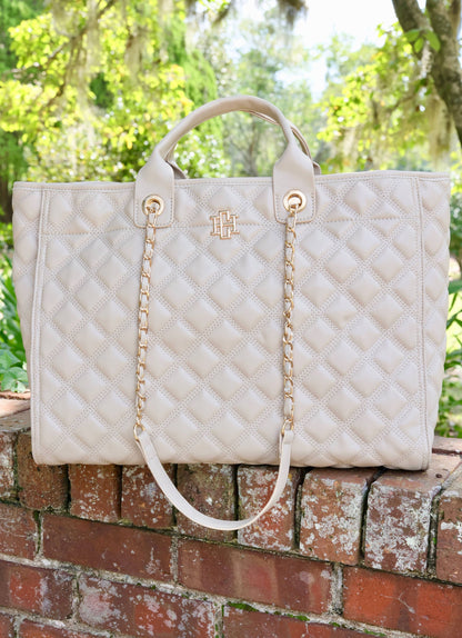 Melissa Tote Bag NUDE QUILTED DQ: Default