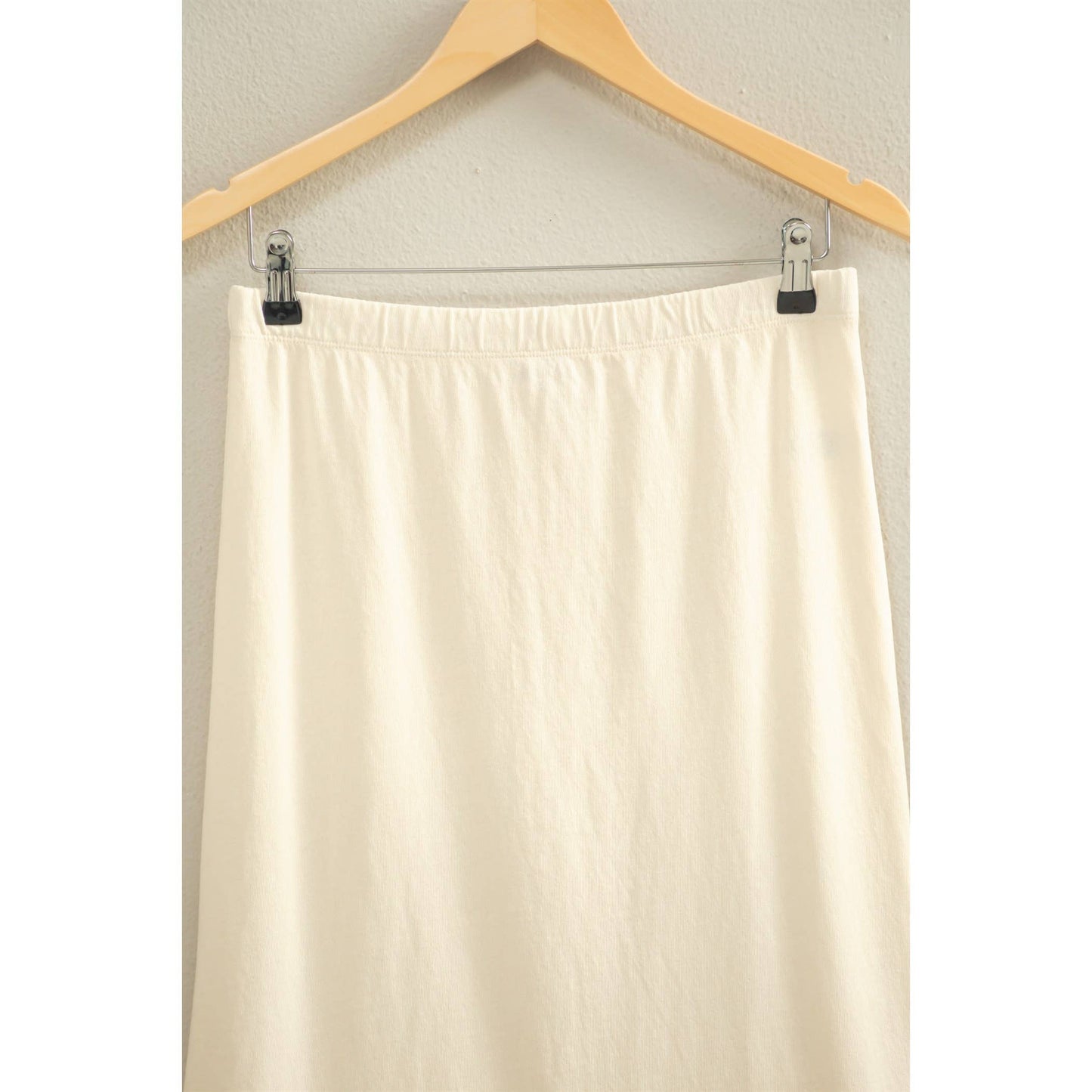 Mid-Rise Mineral Washed Casual Maxi Skirt: DARK TAUPE / S-M-L(2-2-2)