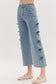 "Austin" Cropped Denim Pant with Bows